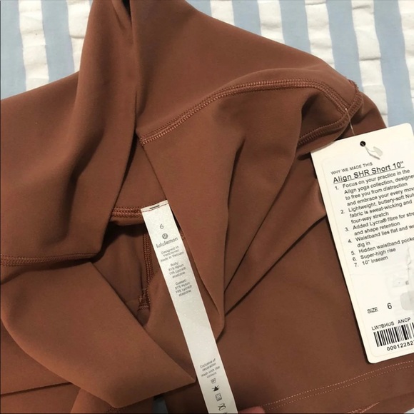 Lululemon 4” SHR Align Shorts Ancient Copper sz 6 - Picture 5 of 5